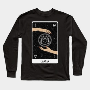 Cancer Astrology Tarot Card Long Sleeve T-Shirt